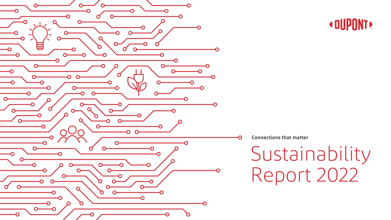 DuPont Sustainability Report cover 2022