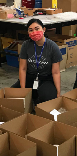 Qualcomm employee volunteering