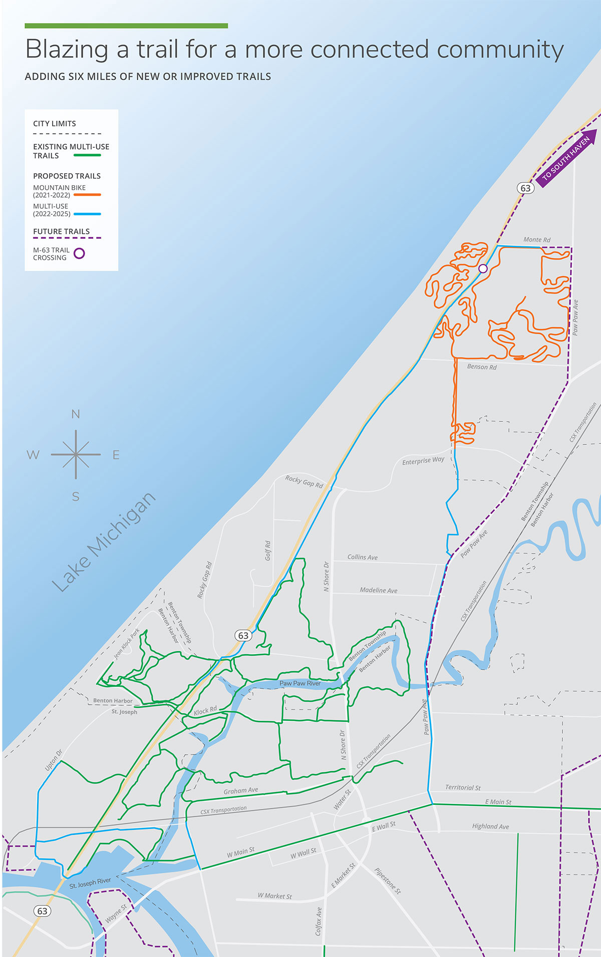 Proposed bike trail map