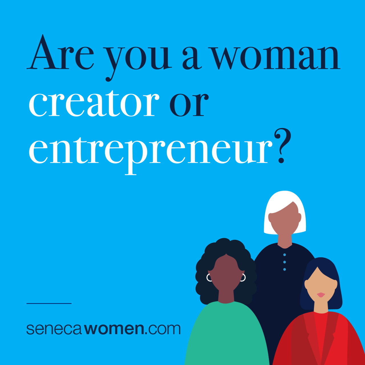 Text and illustration: Are you a woman creator or entrepreneur? 