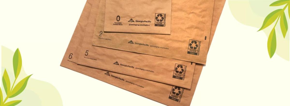Four sizes of EarthKraft mailers