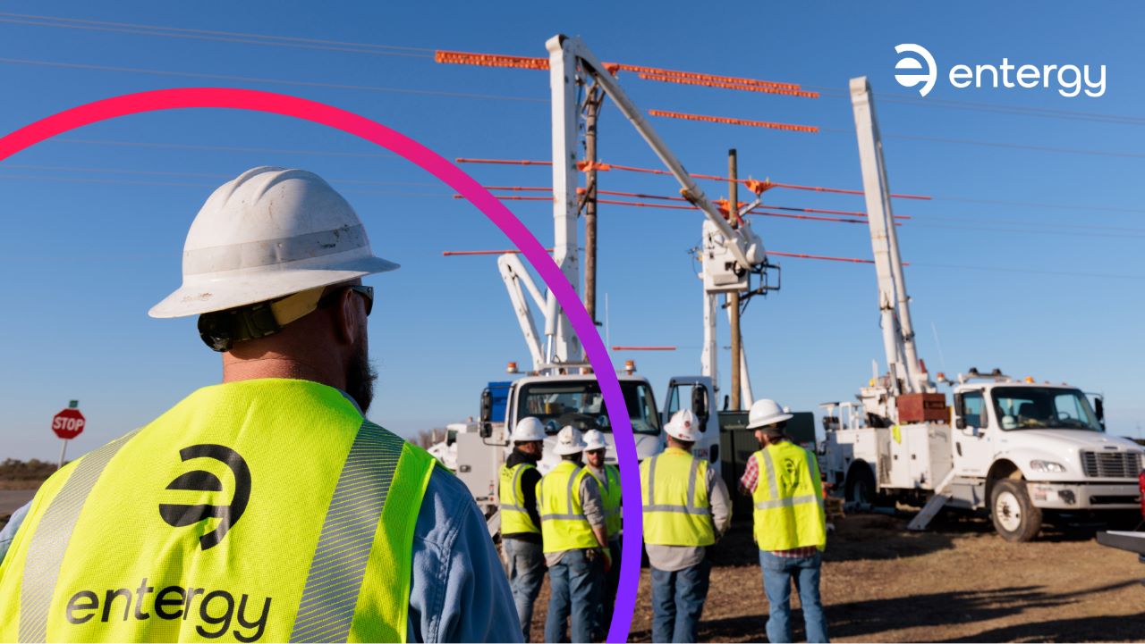 Entergy power line workers