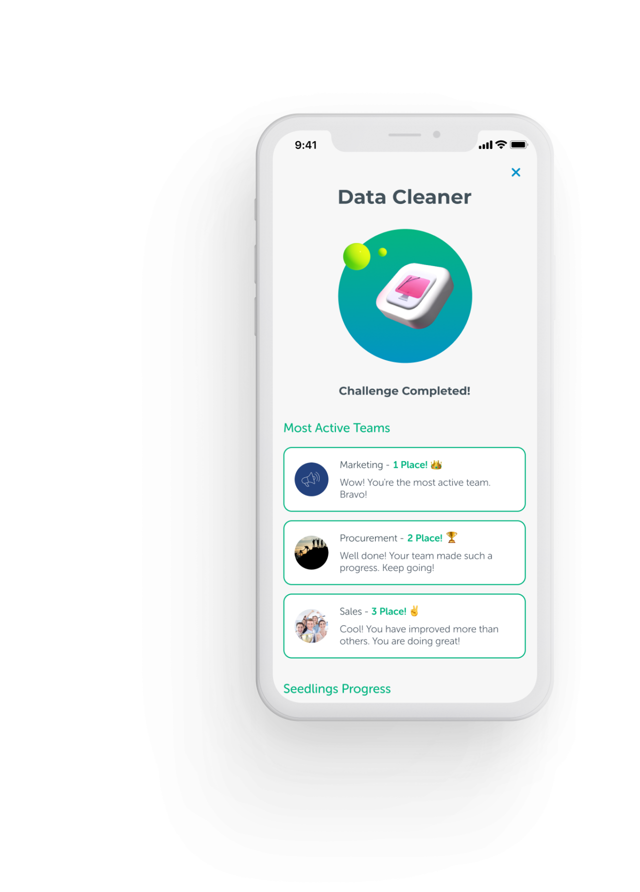 eevie app Data Cleaner campaign screen