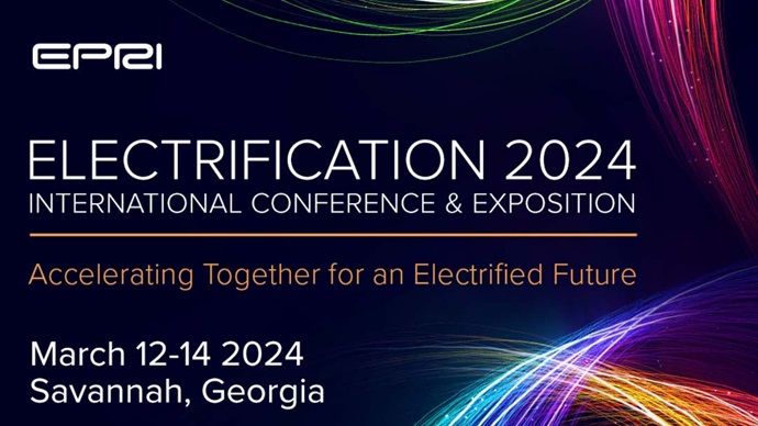 EPRI Electrification 2024 International conference & exposition. March 12-14 2024 Savannah, Georgia.