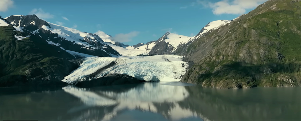 Mountains and lake