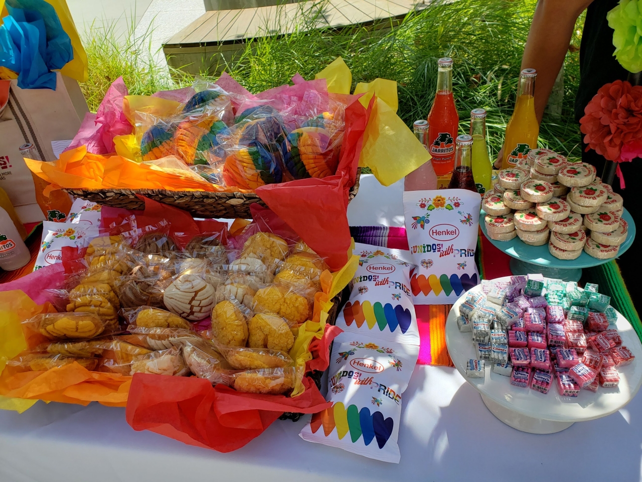 display of food