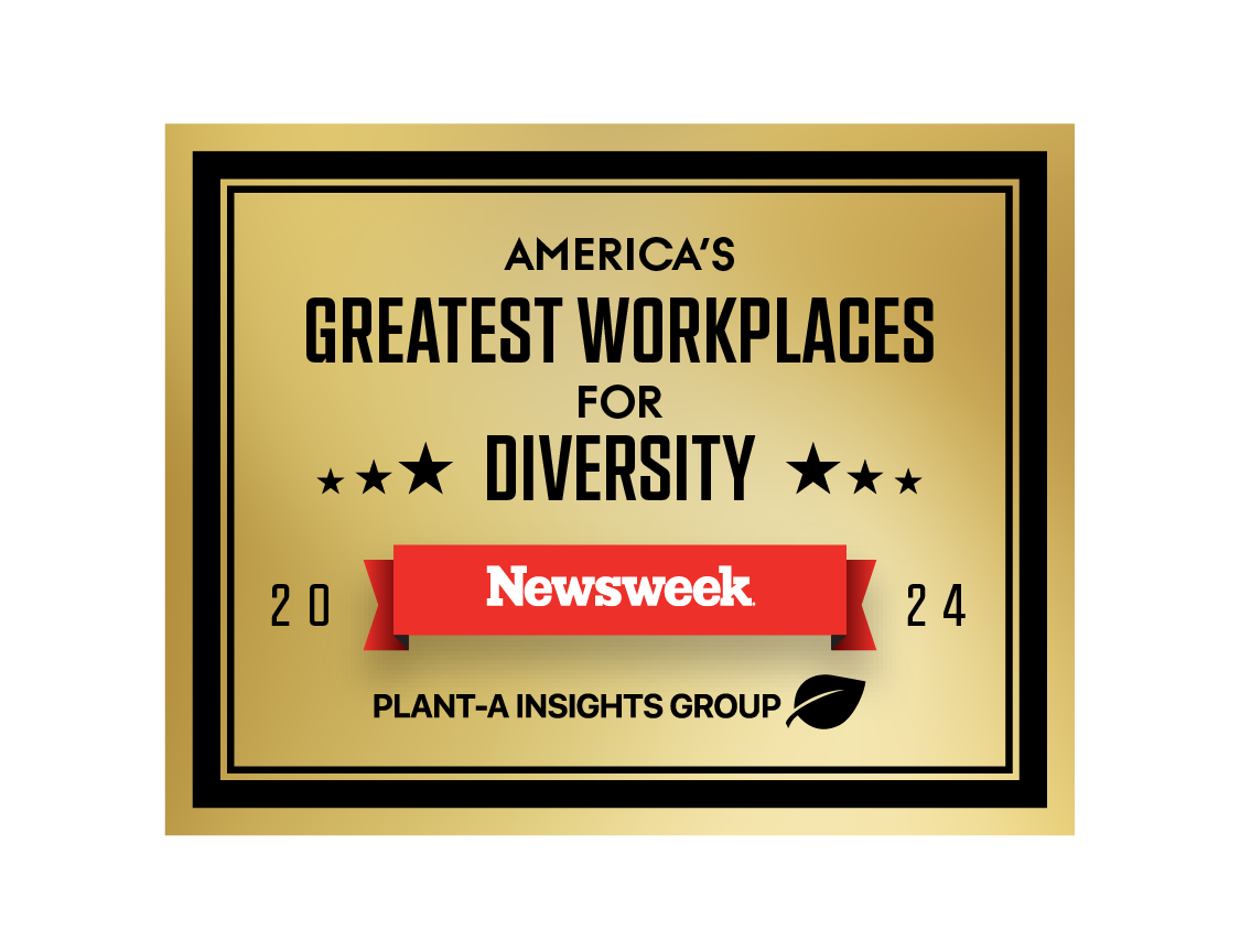 "America's Greatest Workplaces for Diversity 2024" Badge.