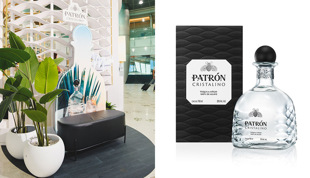 images of the pop up shop and bottle