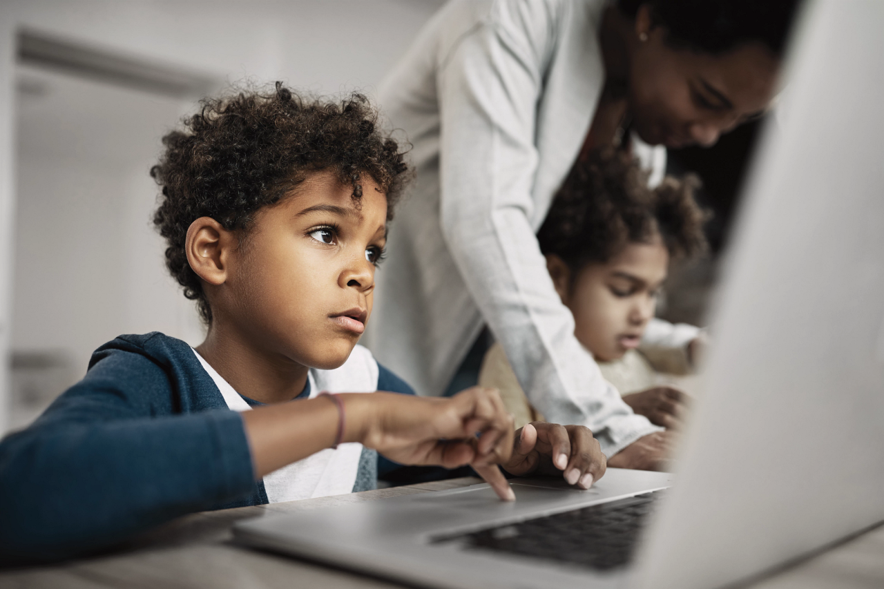 child on computer