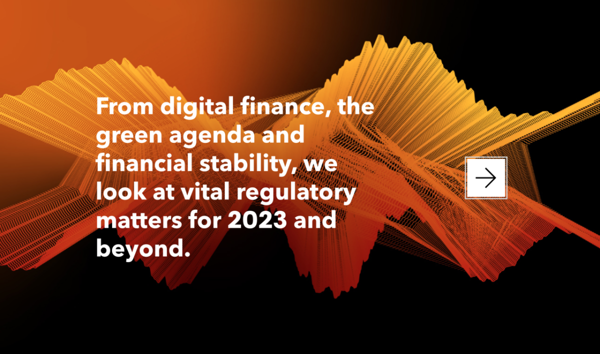 "From digital finance, the green agenda and financial stability..." quote