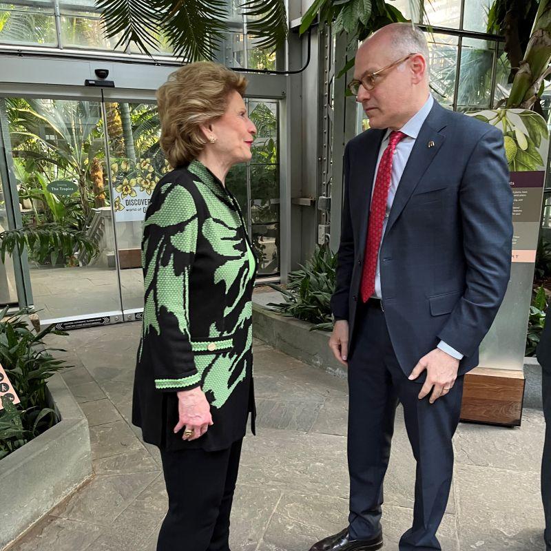 Jon Banner and Senator Debbie Stabenow