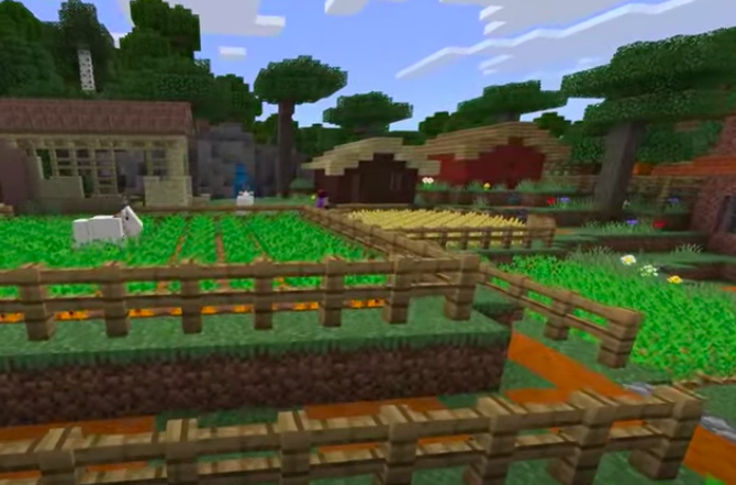 Minecraft gamers can help Wangari Maathai plant trees and lure goats through the pasture to create sustainable landscapes.