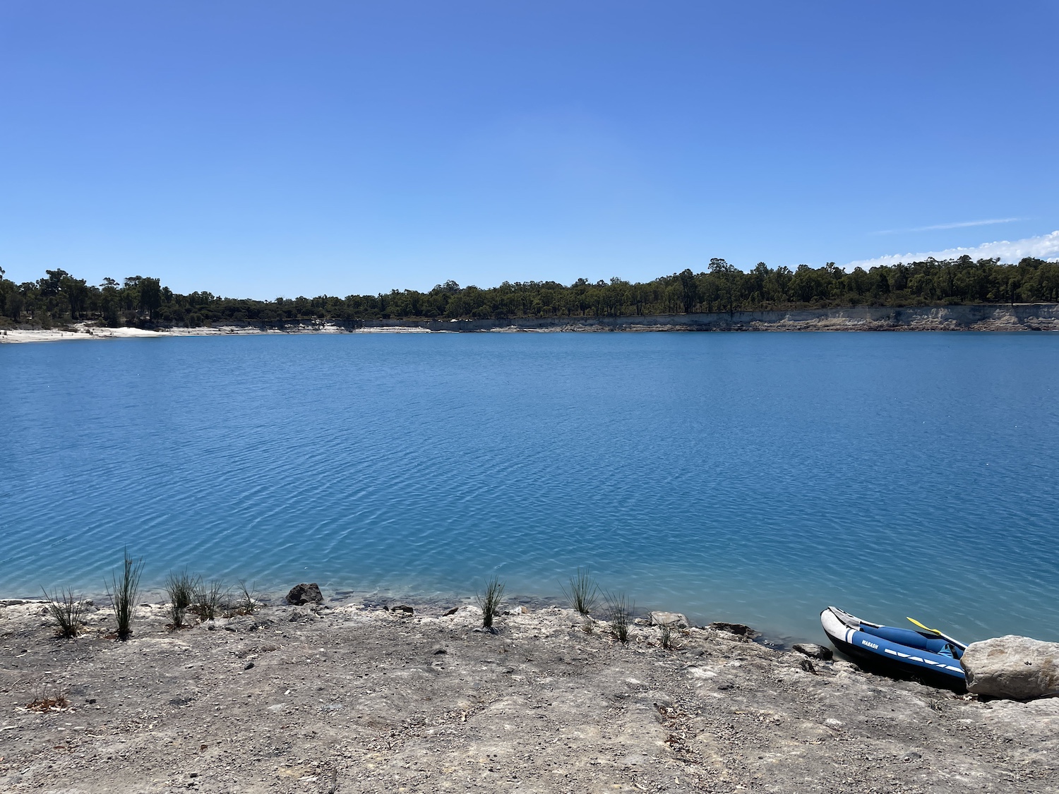 Stockton Lake in Western Australia, which was formerly a coal mining site.