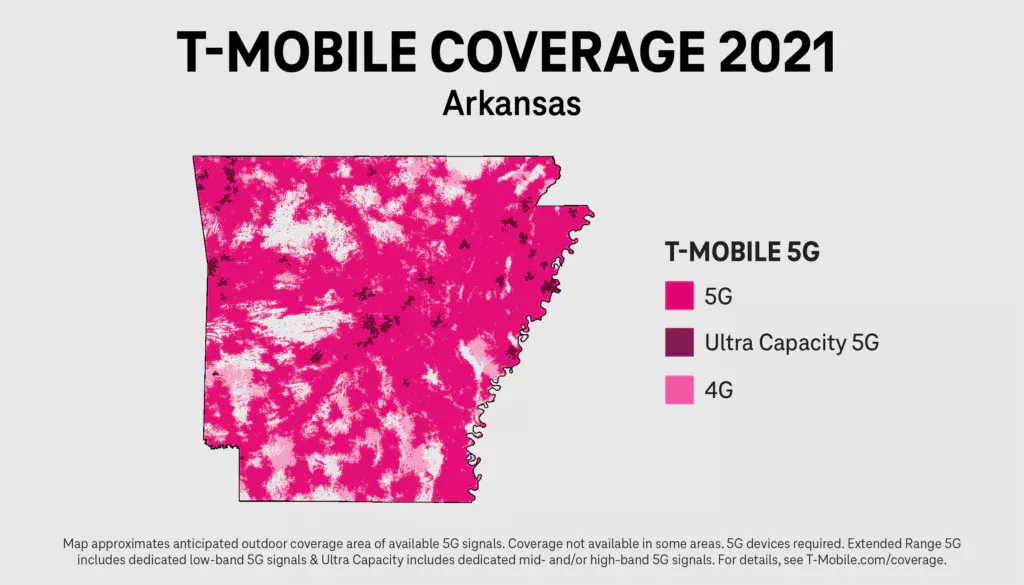 Carte de couverture T-Mobile 2021
