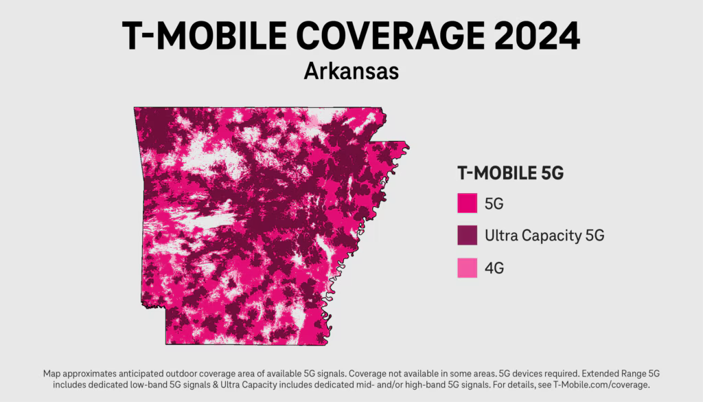 Carte de couverture T-Mobile 2024 