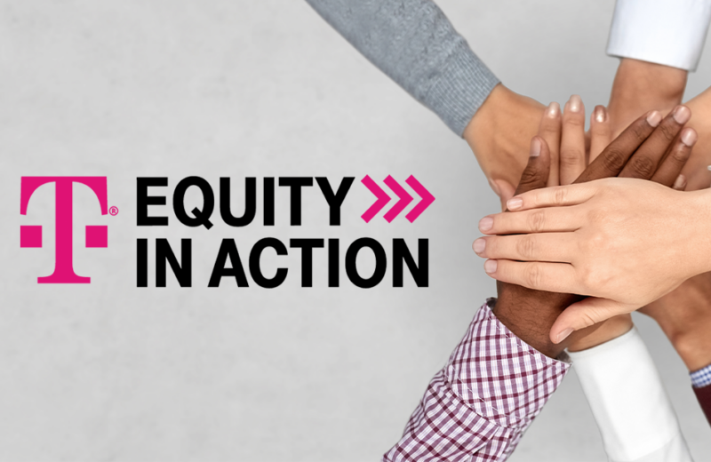 Image with hands reading "Equity in Action"