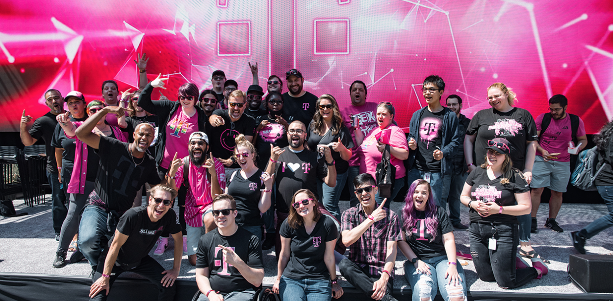 Group of T-Mobile employees