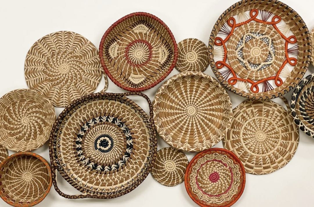 fair trade pine needle baskets — sustainable holiday gifts