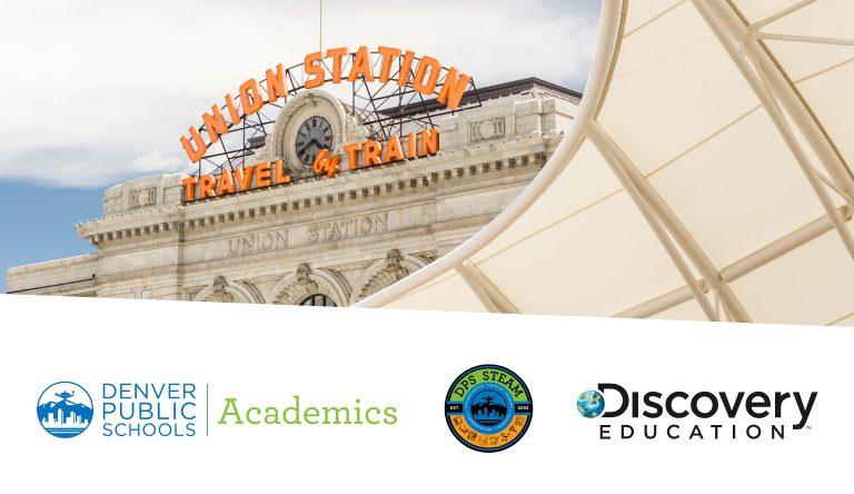 Denver Public Schools and Discovery Education logos