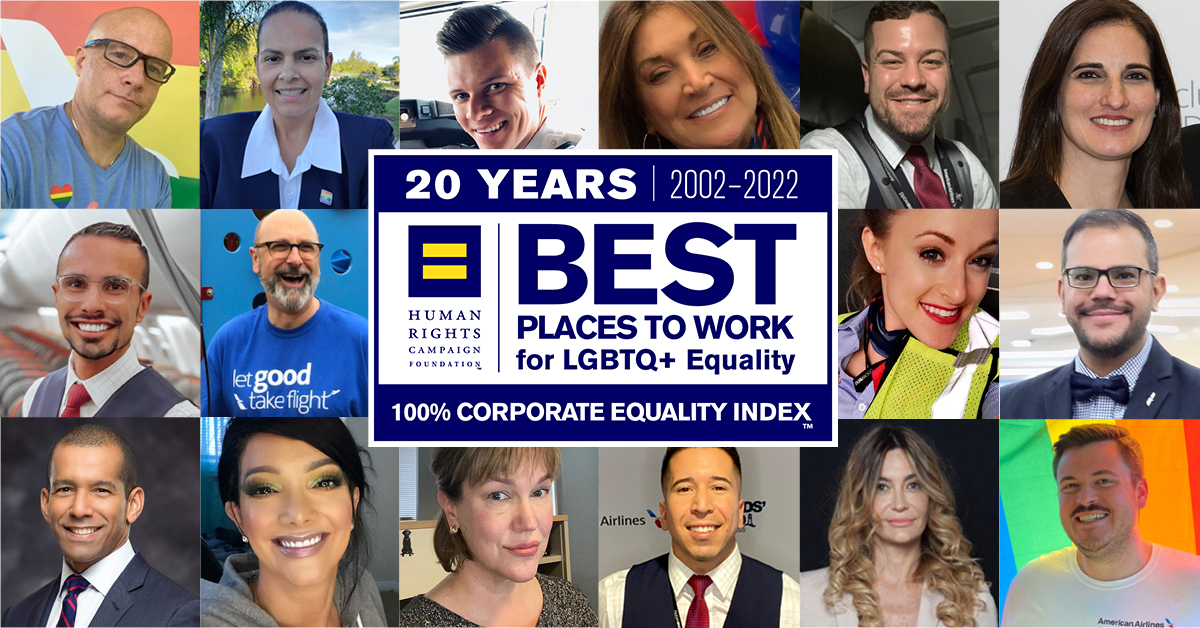 20 years collage of smiling people: Human Rights Campaign Foundation’s annual assessment of LGBTQ workplace equality