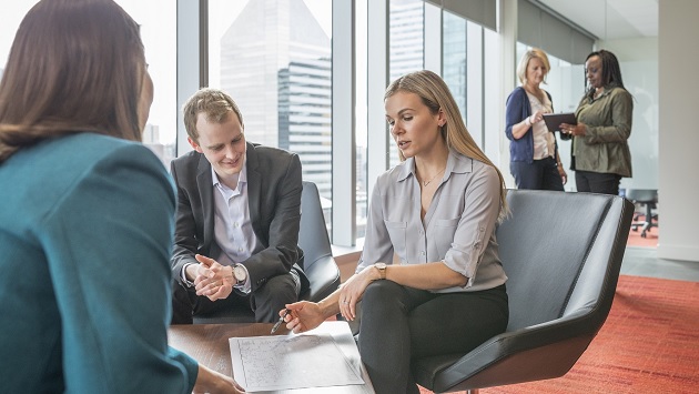 People meeting in an office setting