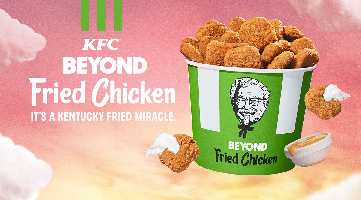 Image of Beyond KFC bucket reads: It's a Kentucky Fried Miracle