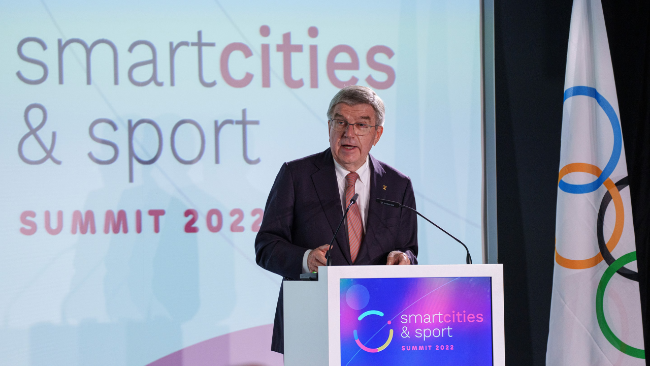 IOC President speaking 