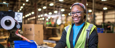 smiling employee