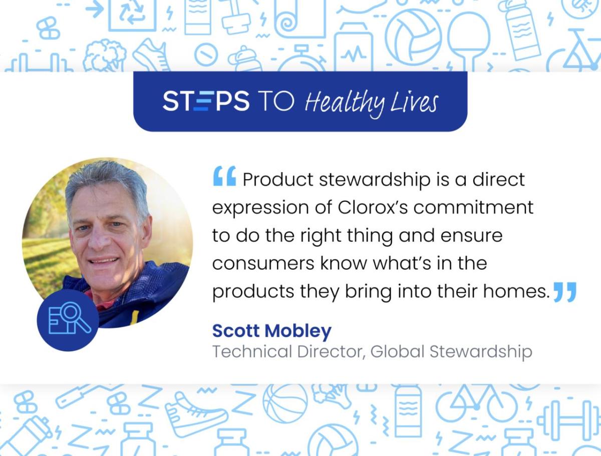 Scott Mobley and Quote. "Steps to Healthy Lives".
