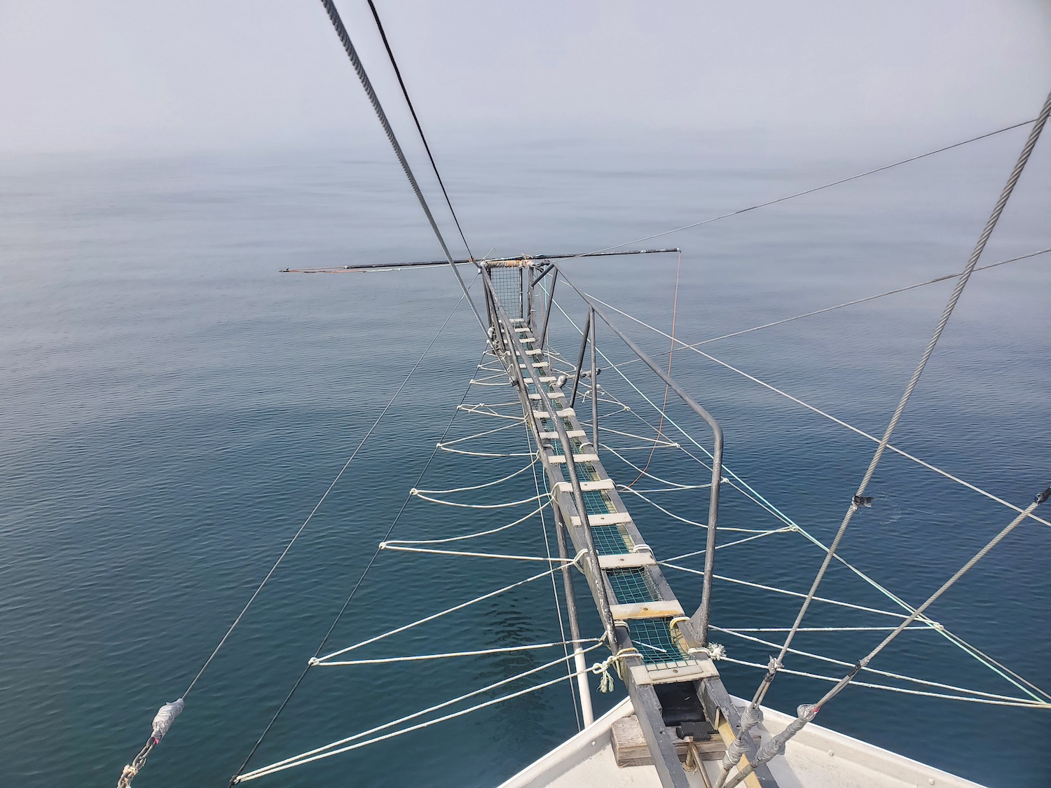 A harpoon setup on a swordfish harpooning boat. 