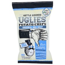 a bag of kettle cooked uglies potato chips