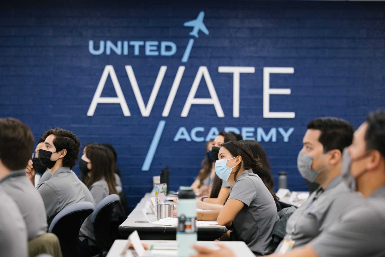 Students in class at Aviate Academy