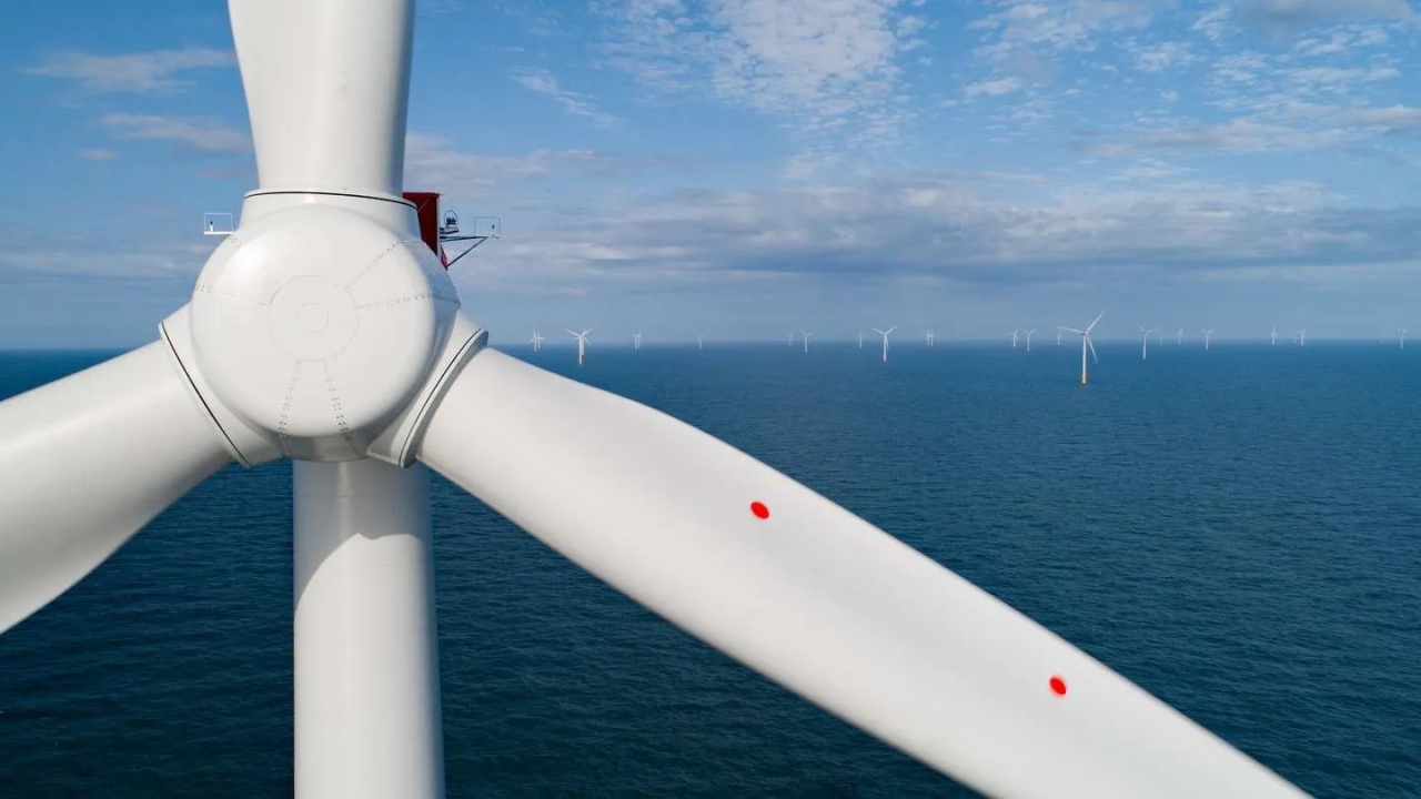 wind turbine at sea