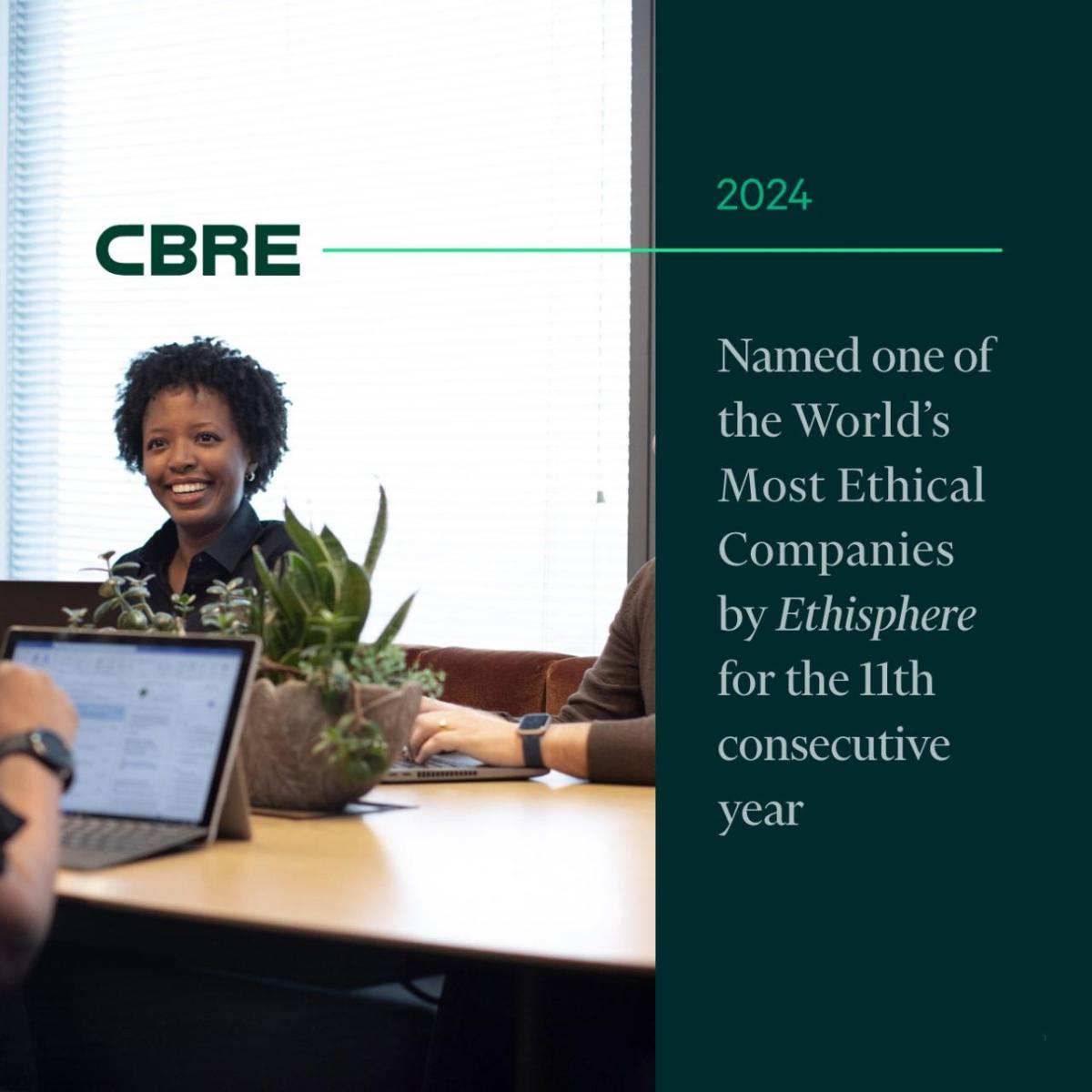 CSRWire CBRE Named as One of the 2024 World’s Most Ethical Companies