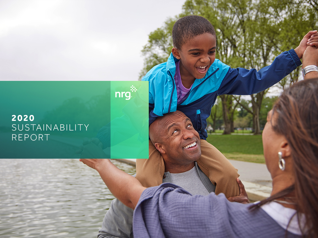 nrg 2020 Sustainability report cover