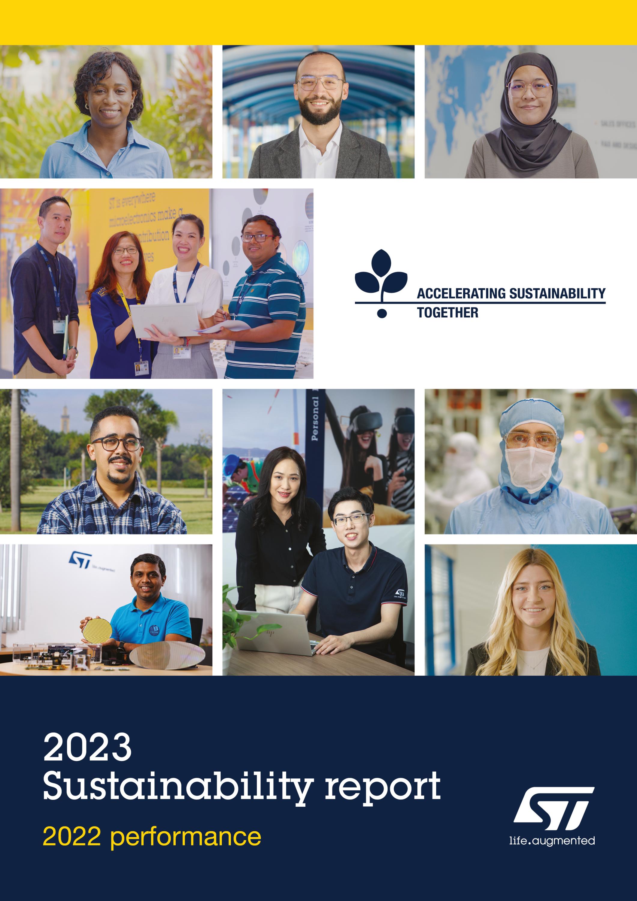 STMicroelectronics 2022 Sustainability Report Cover