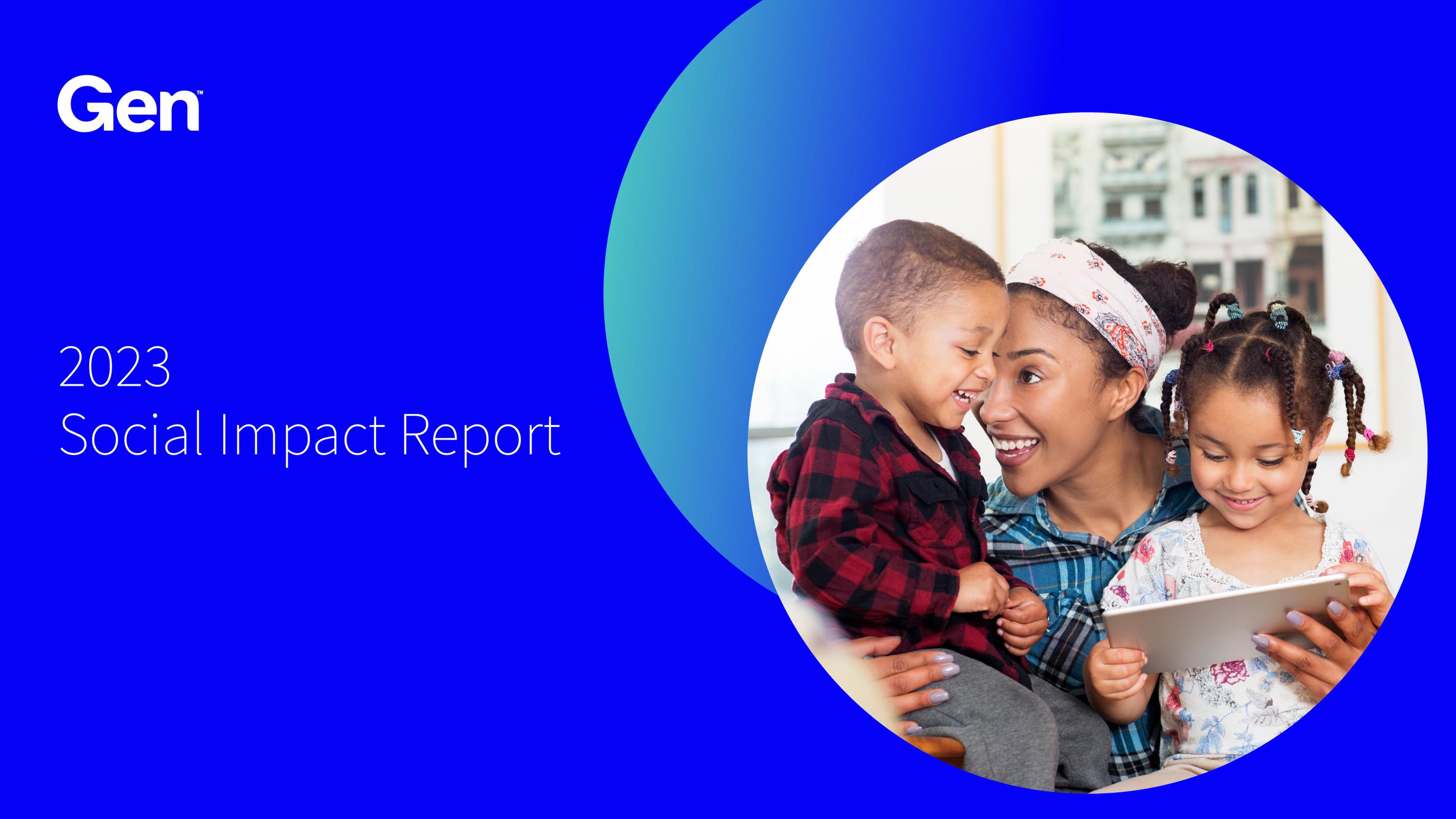 Gen 2023 Social Impact Report Cover