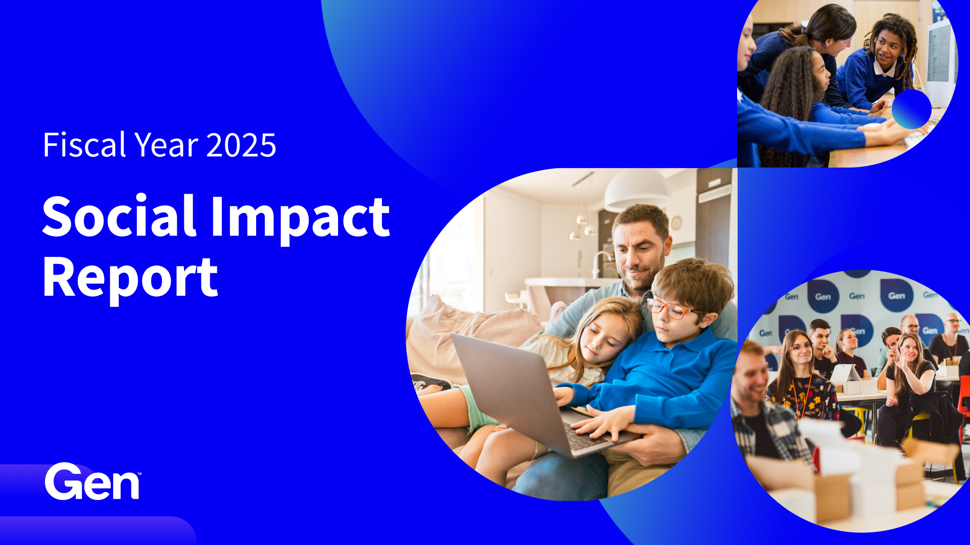 Gen Digital 2025 Social Impact Report Cover