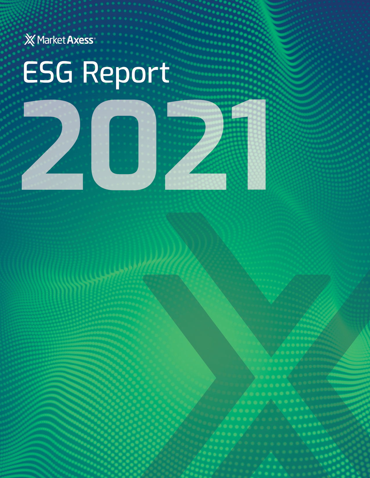MarketAxess ESG Report 2021 Cover