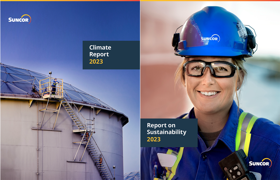 Climate Report 2023 Report on Sustainability 2023 with image of people working