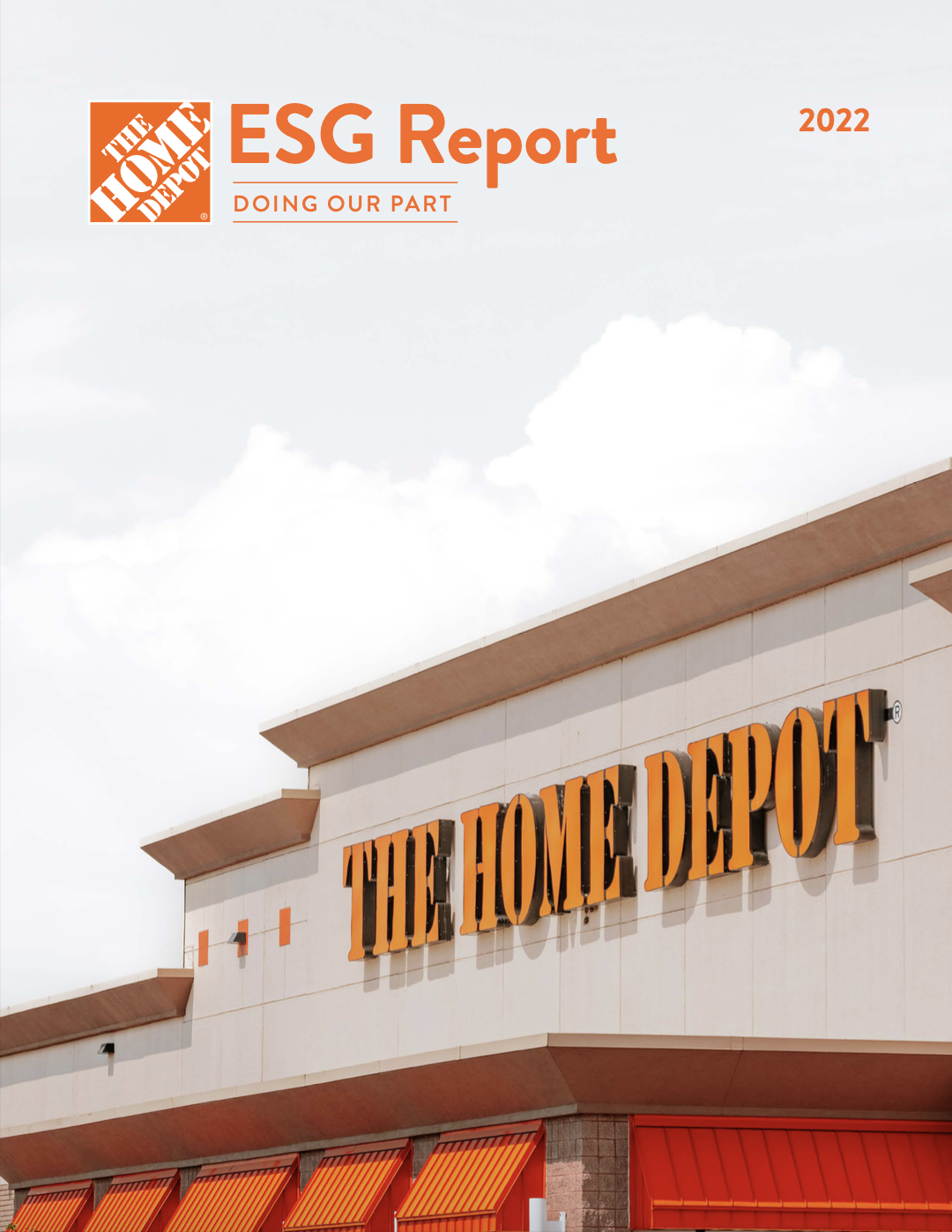 The Home Depot 2022 ESG Report Cover