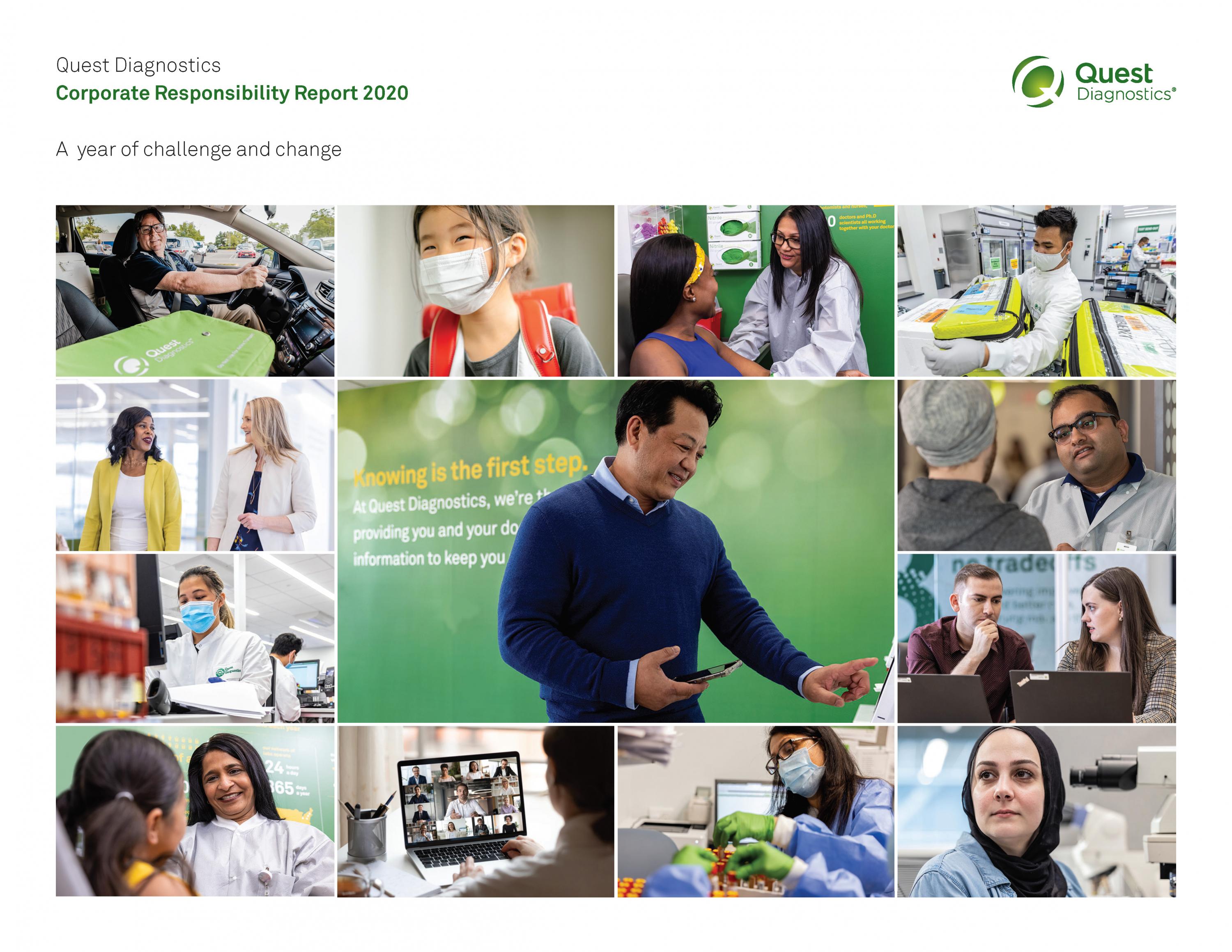 Quest Diagnostics 2020 CR Report Cover