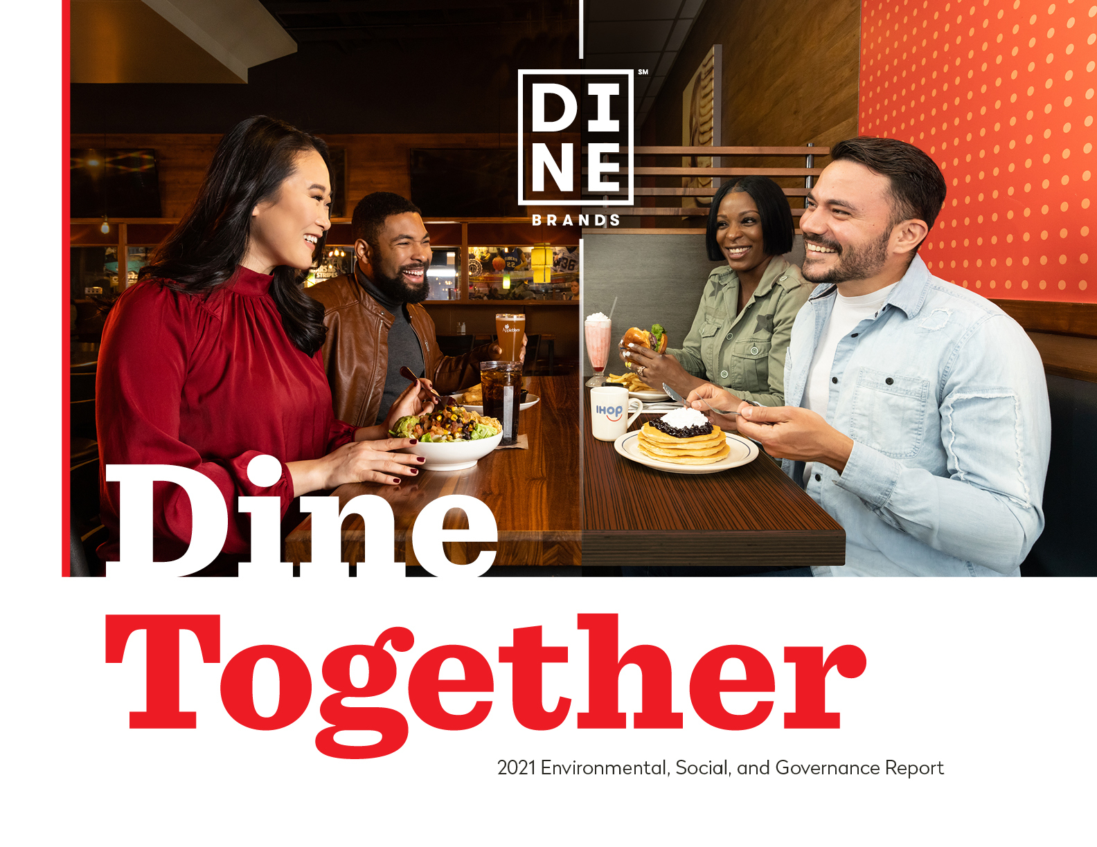 people eating with the text "Dine Together"