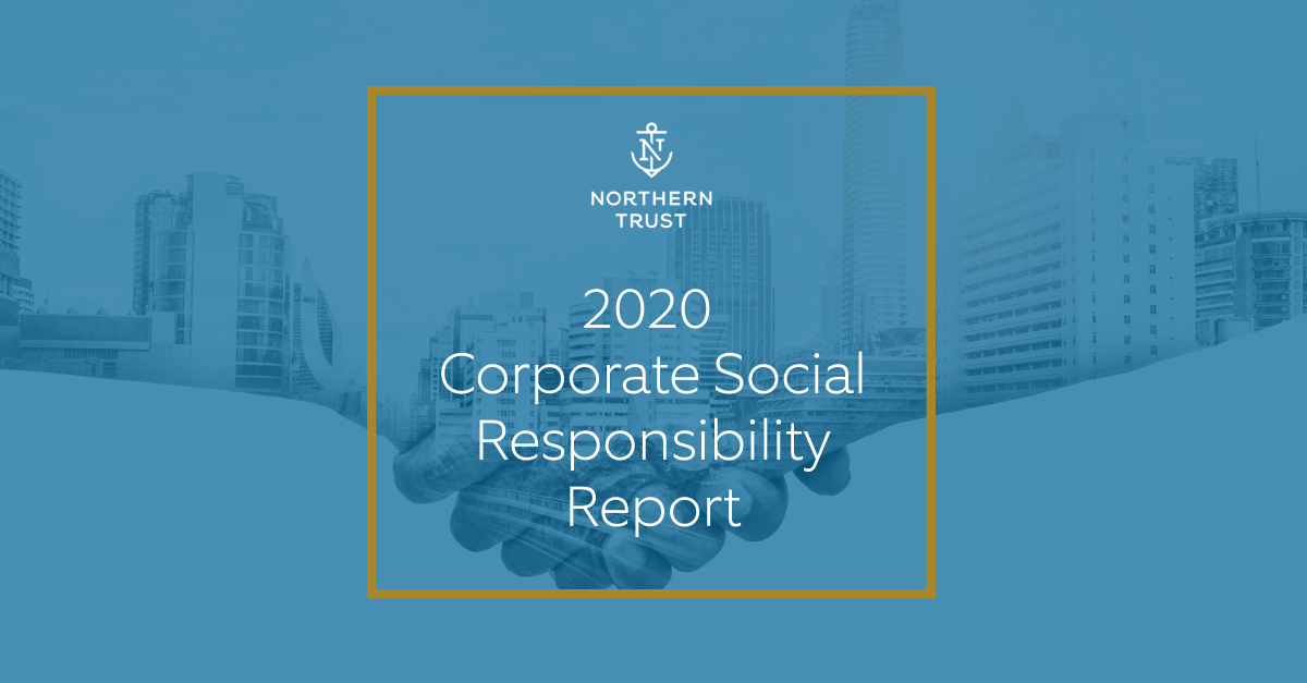 Northern Trust CSR report cover 2020