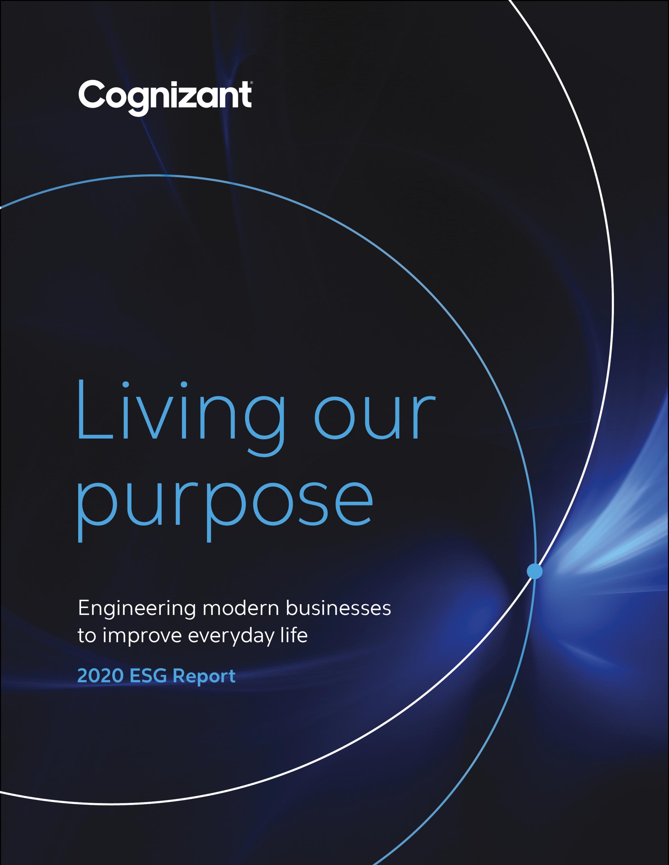 Cognizant ESG report cover 2020
