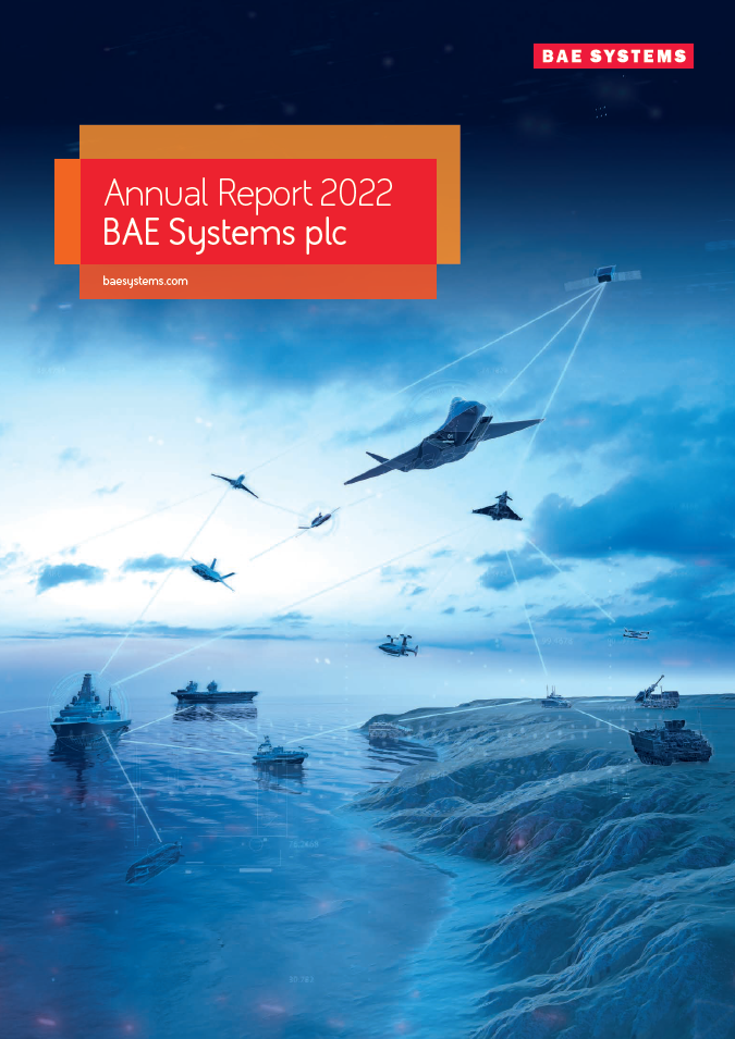 Cover of BAE Systems' 2022 Annual Report