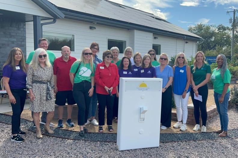 Community Garden Kitchen and Green Mountain Energy Sun Club &quot;Flip the Switch&quot; on Solar! 