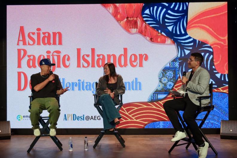 The panelists shared how their cultural identities, professional experiences, and creative vision have shaped their successful careers. 