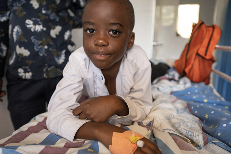 Patient who is part of the Global Hope Program in Uganda 