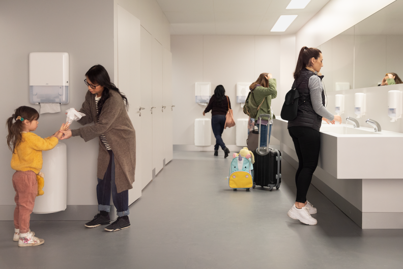 Businesses can improve their reputation and performance by providing washrooms that meet the needs of all visitors. 